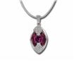 14KW Pink Tourmaline/Diamond Reflections Pendant : P05DEH2WI