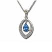 14KW Peridot/Diamond Pendant : P097T2WI-D