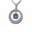 14KW Citrine/Diamond Pendant : P099C2WI