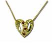 14KW Yogo Sapphire Heart Pendant : P15XHNY2W