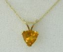 Citrine Gold Overlay Pendant : P161TCC2G