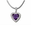 14KW Amethyst/Diamond Reflections Pendant : P16DJAA2WI