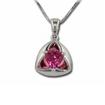 14KW Pink Tourmaline Reflections Pendant : P16ZYH2WI