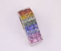 14KW Rainbow Sapphire Pendant : P25AZRBSWI