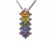 14KW Rainbow Sapphire Pendant : P2PJRBSWI
