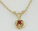 Pink Tourmaline 14K Gold Pendant : P301DCH2K