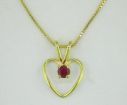 Sterling Silver Pink Tourmaline Pendant : P301LCH2S