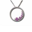 14KW Blush Pink Solid Sapphire Pendant : P30GJGSPWI