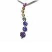 14KW Rainbow Sapphire Pendant : P40JERBSWI
