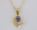 Citrine Sterling Silver Pendant : P40ZOCC2S