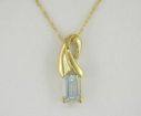 Aquamarine  14KW Gold Pendant : P47XSCQ2W