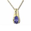 Tanzanite 14K Gold Pendant : P57DSCJ2C