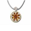 14K 2-tone Fire Ct/Diamond Reflections Pendant : P70DACFCAI
