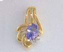 Tanzanite 14K Gold Pendant : P75DECJ2C