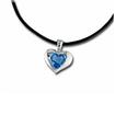 Sterling Silver 6mm Heart Mt St Helens Pendant  (Includes Chain and Box) : P661AGBM4S