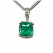Sterling Silver 8mm Square Mt St Helens Pendant  (Includes Chain and Box) : P891GBCM4S