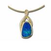 14KY Australian Opal Doublet Pendant : PDBT05I