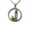 SS/14KY Ruby Lighthouse Pendant : PLH002R2XNI
