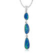 14KW Australian Opal Doublet Pendant : POD0411AXWI