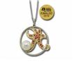 14KY Freshwater Pearl White 9mm/Orange Sapphire Starfish Pendant 'B, : PPC025MUXCI