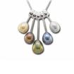 14KW 5-piece Freshwater Pearl Drop 7.5, 8, 8.5mm Pendant : PPC042FPXWI