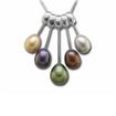 S/S 5-piece Freshwater Pearl Drop 7.5, 8, 8.5mm Pendant : PPC043FPXSI
