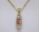 14KY Ruby/Diamond Pendant : PPF020R43CI