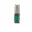 14KW Emerald/Diamond Pendant : PPF022E23WI