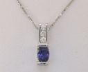 14KW Madagascar Ruby/Diamond Pendant : PPF022RM3WI