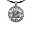 SS Confetti Rainbow Sapphire Pendant : PPF032RSXSI