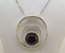Sterling Silver Idaho Star Garnet Pendant : PPF036O4XSI-D