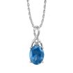 14KW Amethyst/Diamond Pendant : PPF046A22WI