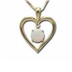14KY Australian Opal 6mm Round Heart Pendant : PPF054N3XCI