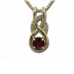 14KW Mada Ruby Dia Pendant : PPF057RM3WI
