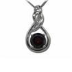 14KW Kashmir Blue Topaz Pendant : PPF062KBXWI