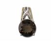 Sterling Silver/14KY Smokey Quartz Pendant : PSF026SQXNI