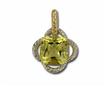 Sterling Silver/14KY Lemon Quartz Pendant : PSF028LQXNI