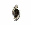 Sterling Silver/14KY Smokey Quartz Pendant : PSF030SQXNI