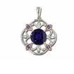 Sterling Silver Mount St Helens Pendant : PSF038M4XSI