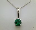 S/S Mt St Helens 7mm Round Pendant (Includes Chain and Box) : PSV004M4SI