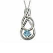 S/S Blue Topaz Pendant : PSV024B2XSI