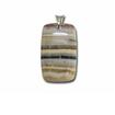 SS Banded Quartzite Pendant : PSV071DQXSI