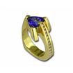 14K Tanzanite & Diamond Ring : R-MTG6-J2C
