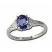18KW Diamond & Tanzanite Ring : R106DJQI