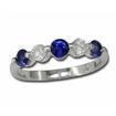 14KW Graduated Tanzanite/Diamond Ring : R140DDGJ2WI