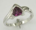 Pink Tourmaline 14KW Gold Ring : R16DHNH2W
