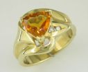 Citrine 14K Gold Ring : R18DANC2C
