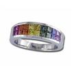 14KW Rainbow Sapphire Ring : R20APRSWI