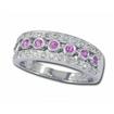 14KW #2 Pink Sapphire & Diamond Ring : R20DASPKWI