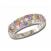 14KW Confetti Rainbow Sapphire Ring : R20SCFTRSWI